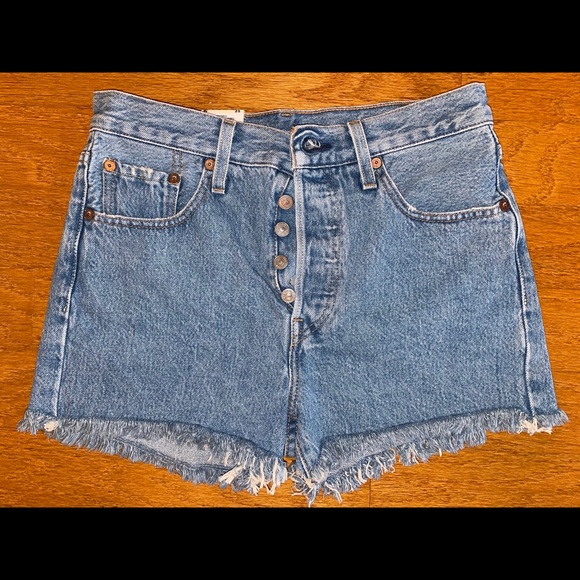 Levi’s 501 denim jeans shorts 25 nwt - Picture 3 of 4